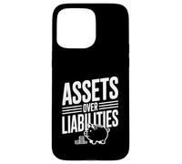 Actifs sur passifs Littératie financière Motivation Coque pour iPhone 15 Pro Max