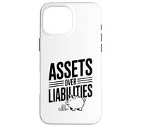 Actifs sur passifs Littératie financière Motivation Coque pour iPhone 16 Pro Max
