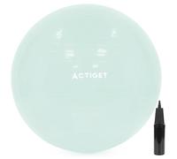 ACTIGET Ballon de fitness 65 cm pour exercices de Pilates et yoga avec pompe, gymnastique, menthe