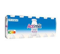Actimel Lait fermenté à boire au L.Caséi nature, sucré - Les 12 bouteilles de 100g