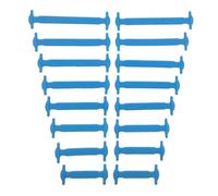 ACTINPANT 16 Pièces Lacets En Silicone Sans Cravate Attaches Lacet Élastique Enfants Adultes Paresseux Créatifs Caoutchouc(Sky blue)
