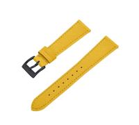 ACTINPANT Bracelet de montre en cuir et toile voile, 20 mm ou 21, for Swatch X (1 pièce)(Yellow Black,21mm)
