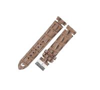 ACTINPANT Bracelet de montre en cuir véritable crocodile, 1 pièce, 18 mm, 20, 22, 24, noir, café, style alligator, for homme et femme(Coffee,20mm)