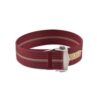 ACTINPANT Bracelet de montre en toile 20 mm for Swatch X, unisexe, sport, étanche, boucle pliable, 1 pièce(Rose Red Khaki,20mmGold Buckle)