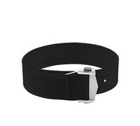 ACTINPANT Bracelet de montre en toile 20 mm for Swatch X, unisexe, sport, étanche, boucle pliable, 1 pièce(Black,20mmGold Buckle)