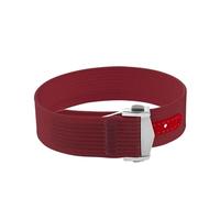 ACTINPANT Bracelet de montre en toile 20 mm for Swatch X, unisexe, sport, étanche, boucle pliable, 1 pièce(Rose Red,20mmSilver Buckle)