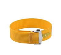 ACTINPANT Bracelet de montre en toile 22 mm for Swatch X, unisexe, sport, étanche, boucle pliable, 1 pièce(Yellow,22mmBlack Buckle)