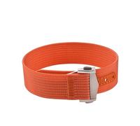 ACTINPANT Bracelet de montre en toile 22 mm for Swatch X, unisexe, sport, étanche, boucle pliable, 1 pièce(Orange,22mmSilver Buckle)