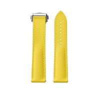 ACTINPANT Bracelet de montre FKM 22 mm à boucle ardillon pliable for Swatch X (1 pièce)(Yellow,22mmGold Buckle)