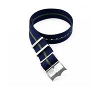 ACTINPANT Bracelet de montre rayé qualité supérieure for Tudor, 20 mm ou 22, avec anneau mobile (1 pièce)(Black navy green,20mm)