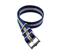 ACTINPANT Bracelet de montre rayé qualité supérieure for Tudor, 20 mm ou 22, avec anneau mobile (1 pièce)(Blue white orange,22mm)