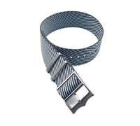 ACTINPANT Bracelet de montre rayé qualité supérieure for Tudor, 20 mm ou 22, avec anneau mobile (1 pièce)(Navy white,20mm)