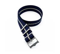 ACTINPANT Bracelet de montre rayé qualité supérieure for Tudor, 20 mm ou 22, avec anneau mobile (1 pièce)(Black navy khaki,22mm)