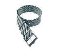 ACTINPANT Bracelet de montre rayé qualité supérieure for Tudor, 20 mm ou 22, avec anneau mobile (1 pièce)(Green white,20mm)