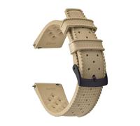 ACTINPANT Bracelet de Montre Souple Trapical FKM 20/21 mm avec Boucle argentée/Noire/dorée (1 pièce)(Khaki-Buckle2,21mm)