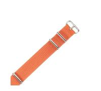 ACTINPANT Bracelet de montre universel en toile for Swatch, 1 pièce, 18, 20 ou 22 mm(Orange,18mm)