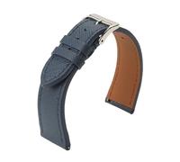 ACTINPANT Bracelet de montre vintage en cuir cousu qualité supérieure, finition Saffiano, disponible 18 mm, 20 et 22(Blue 1,22mm)