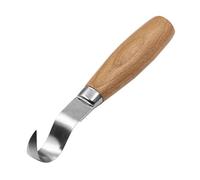 ACTINPANT Ensemble De Couteaux À Découper En Acier Inoxydable, Avec Manche Bois D'orme, for Le Travail Du, Outils Pliés Et Droits, Idéal for La Sculpture, 1/2 Pièces(Carving knife machete)