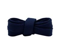 ACTINPANT Lacets Plats En Polyester Double Couche De 18mm, 2 Pièces, Cordon Couleur Large, Bande for Adultes Et Enfants, Bottes Toile(140 Dark Blue,180 cm)