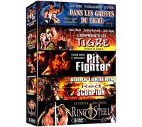 Action Aventure - Coffret 5 Films N° 2 : Dans Les Griffes Du Tigre + L'empreinte Du Tigre + Pit Fighter + Red Scorpion + Ring Of Steel - Pack