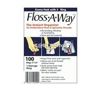 Action Bag Floss-A-Way Organizer, 3 by 5-inch, 100-Pack