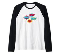 Action - Bande dessinée - Bulle de Discours - Action Comic - Cool Manche Raglan