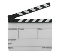 Action! by Filmsticks Ardoise monobloc en acrylique avec bâtonnets en ABS, facile à nettoyer, pour école de cinéma et cinéma indépendant 280 x 220 mm