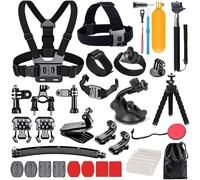 Action Camera Accessories Kit for GoPro Hero 11 10 9 8 Max 7 6 5 4 Black GoPro Session Fusion Silver White Insta360 DJI SJCAM APEMAN AKASO and Other Cameras (28 in 1)