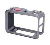 Action Camera Cage Protective Vlogging Frame Cold Shoe Mot Mic Mic LED LED pour Les Cinéastes