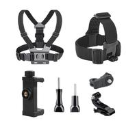 Action Camera Chest mountStrap - 0.39x0.39in Kit With J Hook, Adjustable Mount| Outdoor Camera, Cycling, Riding, Hiking, Adventure Sports, Cell Phone Holder, And Hands-Free Recor