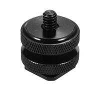 Action Camera Hot Shoe Mount Adapter, Double Screw 1/4 Photography for Tripod Screw Converter, Camera Hot Shoe Mount for Field Monitor, Mounting Accessory for Cameras