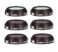 Action Camera Lens Filter Set UV CPL ND8-64 pour SJCAM C300 C400 Kit de protection en verre optique 6 x 6 cm