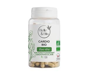 ACTION CARDIOVASCULAIRE & CHOLESTÉROL - CARDIO BIO - Ail, Aubépine, Olivier, Reine des Près Bio certifiés Ecocert - 120 gélules - Pilulier - Fabriqué en France