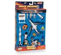 Action City Space Mission 16 Piece set w Kennedy Space Center Sign G