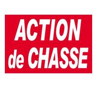 Action De Chasse - 30x20cm - Sticker/Autocollant