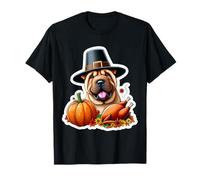 Action de grâces Chinoise Shar-Pei Dog Owner Lover Funny Turquie T-Shirt