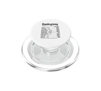 Action de grâces Faits nutritifs Parodie drôle de fête de la Turquie PopSockets PopGrip pour MagSafe