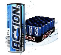 Action Energy Drink Cola (48 x 250 ml) avec consigne - Boisson rafraîchissante - Boisson énergisante avec teneur élevée en caféine 32 mg/100 ml Boisson énergisante pour une meilleure concentration