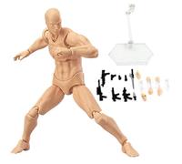 Action Figure Gestures Poseable Figure Lightweight Drawing Mannequin with Stand Support & Accessories Drawing Model for Artists Sketching, Painting Male