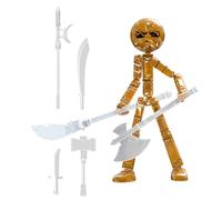 Action Figures - Poseable Collectible Model for Display | Glow in The Dark Finish with Movable Joints, Decorative Figure for Kids Teens Collectors Home Office Desk Shelf Cabinet Use