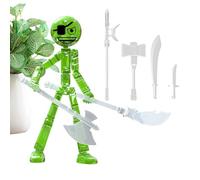 Action Figures - Poseable Collectible Model for Display | Glow in The Dark Finish with Movable Joints, Decorative Figure for Kids Teens Collectors Home Office Desk Shelf Cabinet Use