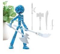Action Figures - Poseable Collectible Model for Display | Glow in The Dark Finish with Movable Joints, Decorative Figure for Kids Teens Collectors Home Office Desk Shelf Cabinet Use