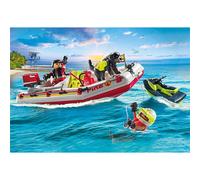 PLAYMOBIL 71464 Bateau de pompier et scooter des mers - Action Hereos - Les pompiers - Dès 4 ans