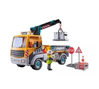 Action Heroes Camion De Chantier Avec Grue Et Ouvrier Et Accessoires 71750 Multicolore TU