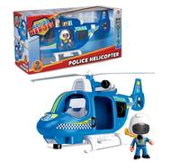 Action Heroes Hélicoptère de Police - Véhicule et Figurines pour Les Enfants à partir de 4 Ans