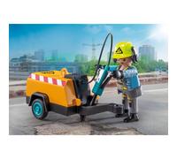 Action Heroes Ouvrier Avec Marteau-piqueur Et Signalisation 71752 Multicolore TU