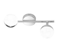 Action LED Spot Mural / de Plafond Bâton Sanan Chrome 2 X 4,5W 760lm Blanc Chaud