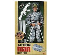 Action Man from Peterkin Freeze Force Figurine d'action 30,5 cm avec 30 Points d'articulation et Accessoires Édition spéciale 4e génération Figurines d'action à partir de 3 Ans Bleu/Blanc