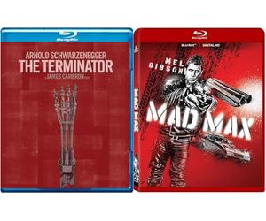 Action Movie Night 2-Pack Blu-ray - Mad Max & The Terminator, Starring Mel Gibson & Arnold Schwarzenegger