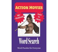 Action Movies Word Search Puzzle Book: Word Searches with Easy to Read Print about Action Movies, Actors, Roles, and More | 6x9 inches, 110 pages, 50+ ... for Vacations, Holidays, and Leisure